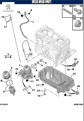 Yağ Seviye Müşiri Peugeot 1131.G4 resmi