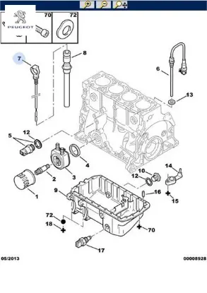 Yağ Çubuğu Peugeot 1174.31 resmi