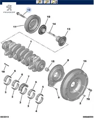 Krank Kasnak Civatasi Peugeot 0516.K2 resmi
