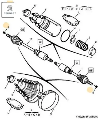 Somun Peugeot    CITROEN, PEUGEOT 3297.24 resmi