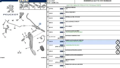 Debriyaj Üst Merkez  508-c5 Peugeot    CITROEN, PEUGEOT 2182.J6 resmi