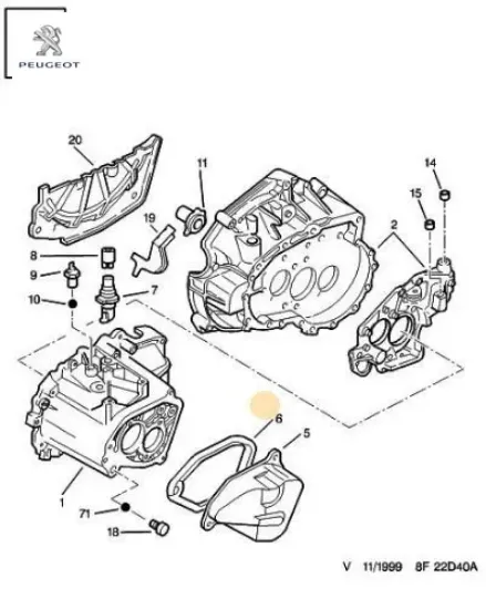 Şanziman Kuyruk Kapak Contasi Bipper-207 Tu3 resmi