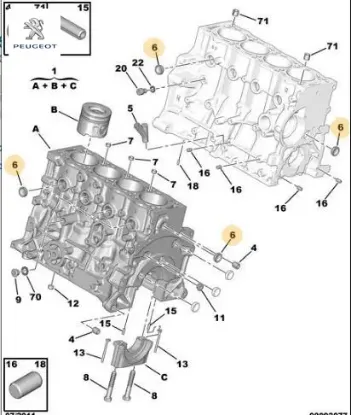 Bilya Yatak Kapaği 206-307-partner-bipper (27mm) resmi