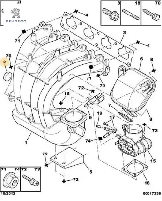 Manifolt Tapa Peugeot 0311.23 resmi