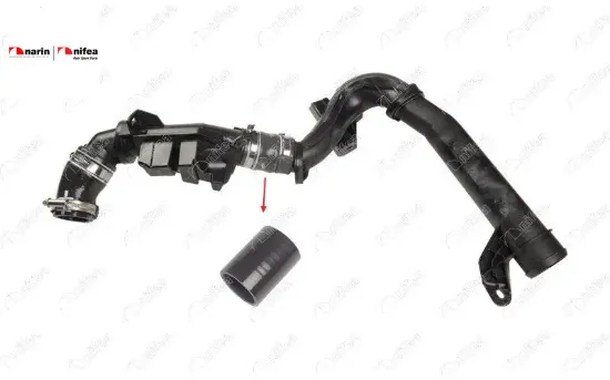 Turbo Borusu Hortumu Plastik Boru Hariç Ok İle Gösterilen Hortum C4 Jumpy 308 Expert 2.0 Hdi 09> Nifea  9675758280  FIAT, DS, CITROEN, PEUGEOT, OPEL, VAUXHALL 17038 resmi