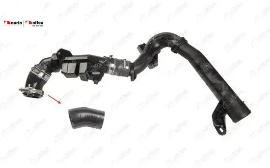 Turbo Borusu Hortumu Plastik Boru Hariç Ok İle Gösterilen Hortum C4 Jumpy 308 Expert 2.0 Hdi 09> Nifea  9675758280  VAUXHALL, OPEL, PEUGEOT, CITROEN, DS, FIAT 17040 resmi