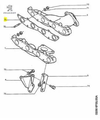 Conta Peugeot    CITROEN, PEUGEOT 0349.76 resmi