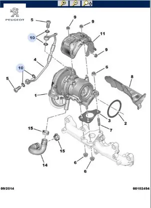 Turbo Hortum Contasi Peugeot 0376.72 resmi