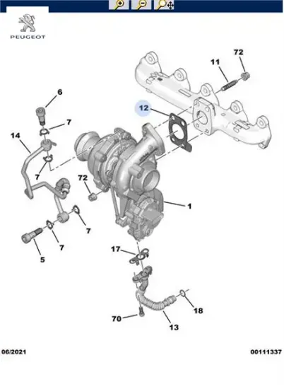 Turbo Contasi Peugeot 0380.36 resmi