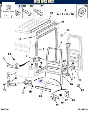 Klips Boxer Peugeot 8319.B1 resmi