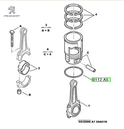 Gömlek Contasi Bipper-c2-c3 1.4 ( Takim ) resmi