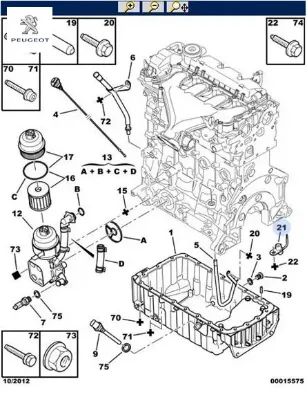 Yağlama Memesi  Dw10bted 307/308/407 Peugeot 0162.15 resmi