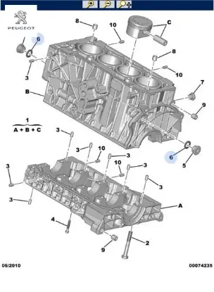 Tapa Contasi Peugeot 0164.73 resmi