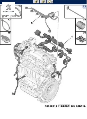 Plastik Kelepçe Peugeot 1611982880 resmi