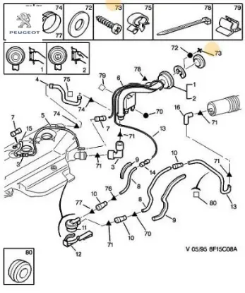 Saç Vidasi Peugeot 6924.E4 resmi