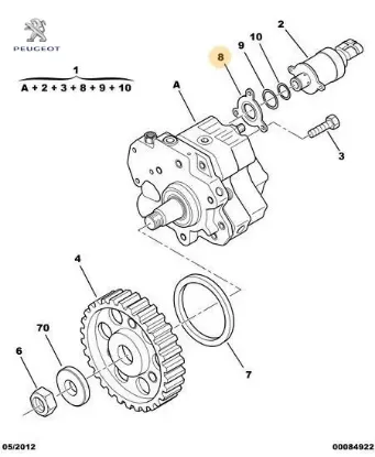 Mazot Regulatör Contasi Peugeot    PEUGEOT 1933.52 resmi