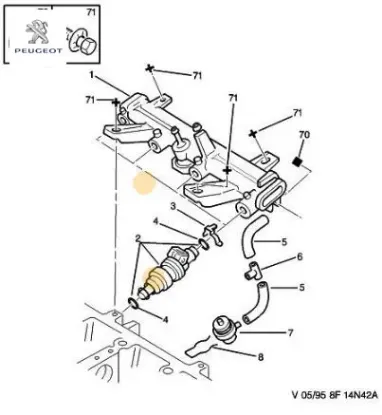 Enjektör Conta Peugeot 1981.25 resmi