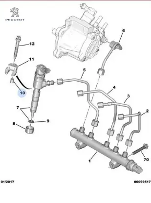 Enjektör Çatal Pulu Peugeot 1982.G4 resmi