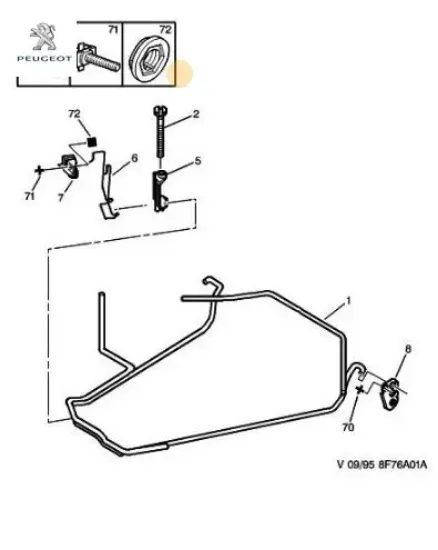 Stepne Civatasi Peugeot 7615.45 resmi