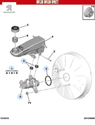 Fren Ana Merk Peugeot 1613263780 resmi