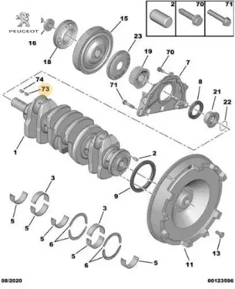 Krank Kamasi     J9 Prt Peugeot 6976.06 resmi