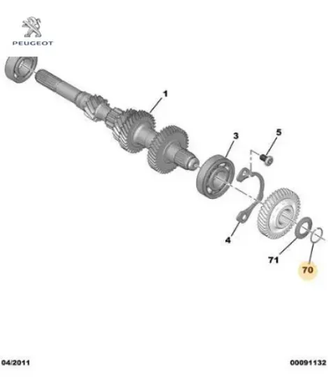 Durdurma Agrafi Peugeot 6979.29 resmi