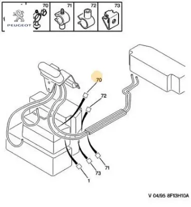 Hortum Tutucu Agraf Peugeot 6994.91 resmi