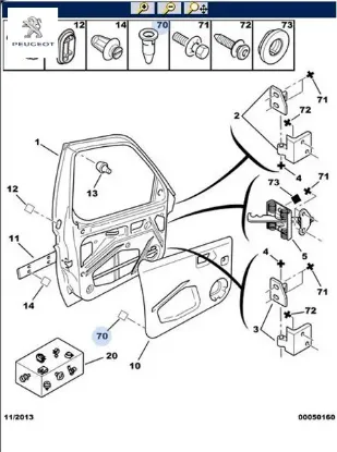 Tesbit Klipsi Boxer Peugeot 6995.N7 resmi