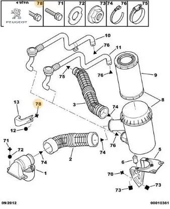 Baglanti Vidasi Peugeot 7013.AK resmi