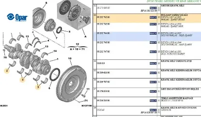 Ana Yatak 3008 Dv5rc ( 5 Adet Aliniz ) Opar 9823274280 resmi