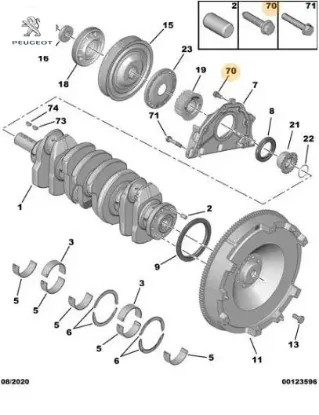 Civata Peugeot    CITROEN 6923.80 resmi