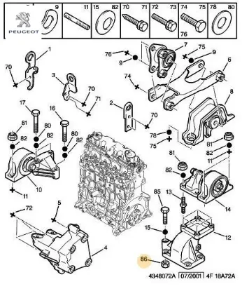 Bağlanti Somunu Peugeot 6935.C8 resmi