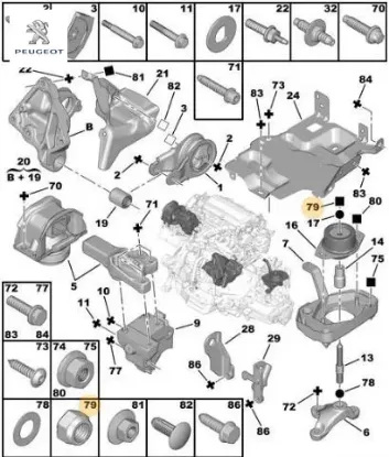 Salincak Somun Peugeot    PEUGEOT 6939.77 resmi
