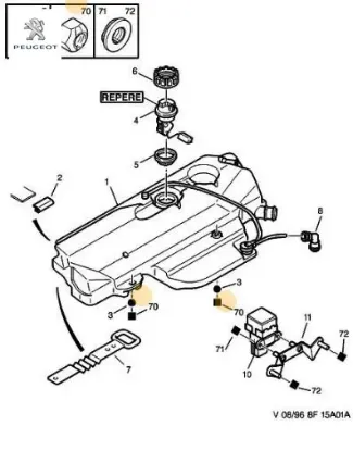 Direksiyon Mafsal Pimi Peugeot 6939.C2 resmi