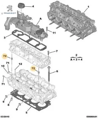 Kopilya   Prt-106-206-306 Peugeot  7M5Q6A011AA/    6968.42 resmi