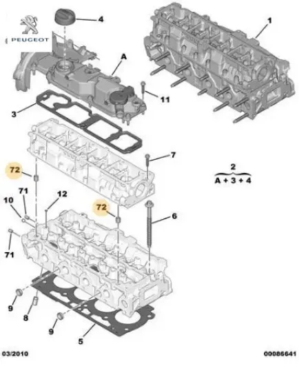 Kopilya   Prt-106-206-306 Peugeot  7M5Q6A011AA/    6968.42 resmi