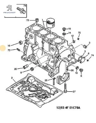 Kopilya  St  8x17,5d Peugeot 6968.52 resmi