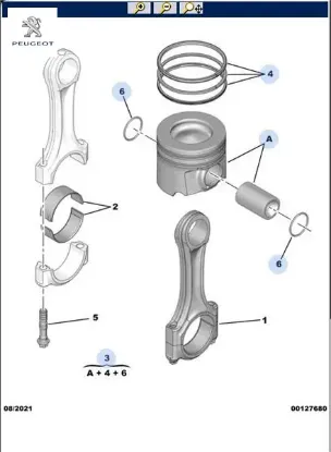 4 Piston Takimi Peugeot 1675873980 resmi