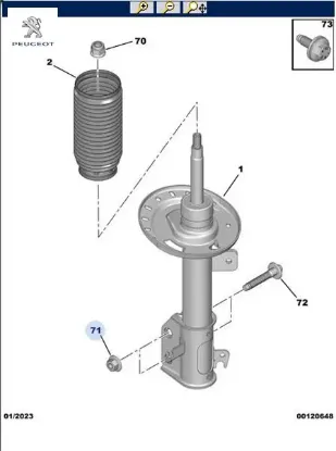 Gen Taban Somun Peugeot 9826549380 resmi