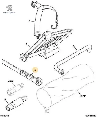 Kriko Anahtari   Boxer  1800 Peugeot 6742.26 resmi