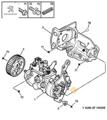 Alternatör Bağlanti Civatasi Partner Peugeot    PEUGEOT 6922.88 resmi