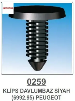 Ön Çamurluk Davlumbaz Klipsi Prt-106-306-406-exper resmi