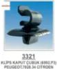 Motor Kaput Çubuk Klipsi   306 407 Starklips  7928.34 / 6992.P3   3321 resmi