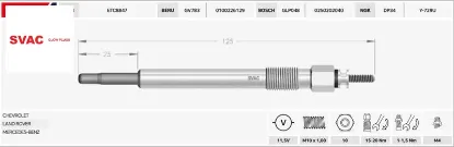 Isitma Bujisi Sprinter-rangerover  2.5d Svac  A0001500581/ 93321136   SV093 resmi