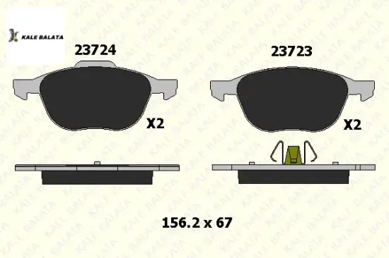 Ön Fren Balatasi Focus Ii-kuga-c-max Kale Balata  1695810/ GDB1583  FORD 23723 182 05 ANS KD1 resmi