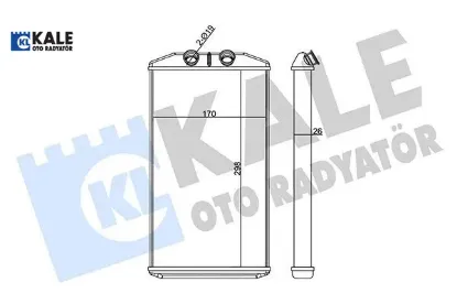 Kalorifer Radyatörü  Borusuz 26mm Daily Vi 14>16 resmi