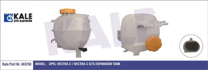 Yedek Su Deposu Kapakli  Vectra C   2002-> resmi