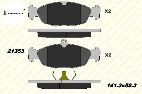Fren Balatasi Ön  Astra F-corsa B-vectra A  93-01 resmi