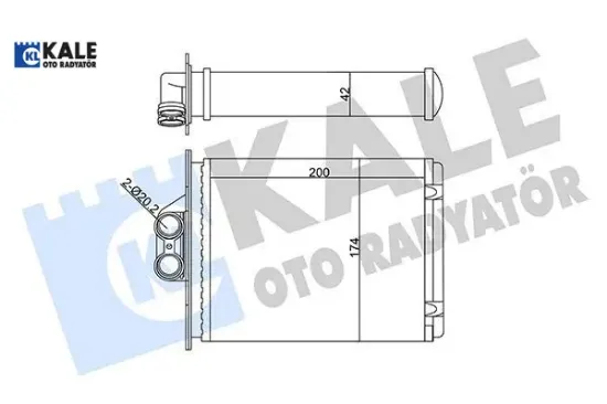 Kalorifer Radyatörü  Vectra A/b  96-02 Kale Radyatör  90512200/ 1618110   346695 resmi