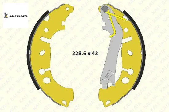 Fren Balatasi Arka Pabuçlu  Corsa E/d-bipper-fiorino-linea  02-> resmi